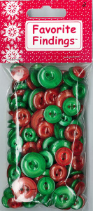 Пуговицы Favorite Findings "Перламутровое Рождество". Арт 559002111