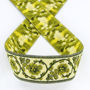 Лента жаккард SAFISA, 25 мм, 15 м, цвет 04. Арт 9189-25мм-04