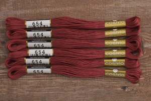 Мулине COSMO однотонный цвет  654       . Арт 25-6/654       