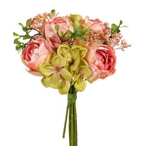 Букет декоративный "Гортензии и розы". Арт 207095-400