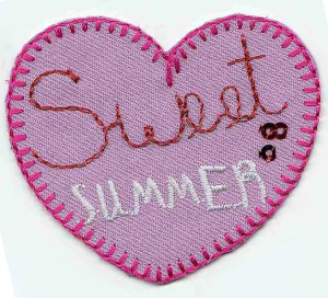 Термоаппликация HKM "Сердце - Sweet Summer". Арт 33702/1SB