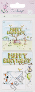 Наклейки 3D "С Днем Рождения", TULIP. Арт TLP373101               