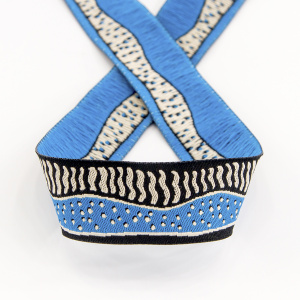 Лента жаккардовая SAFISA, 20 мм, 15 м, цвет 02. Арт 9272-20мм-02