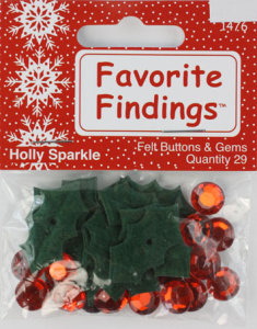 Набор декоративных элементов Favorite Findings "Искрящийся Падуб". Арт 550001476