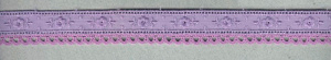 Шитьё с мерсеризованным кружевом, 20 мм, цвет лавандовый. Арт T120/88