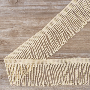 Бахрома витая, 60 мм, цвет светло-бежевый. Арт PP-60 col.712