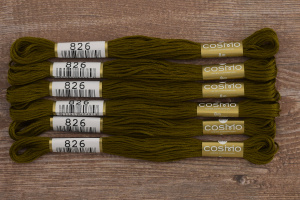 Мулине COSMO однотонный цвет  826       . Арт 25-6/826       