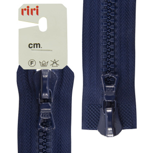 Молния riri тракторная разъёмная 2 замка, 8 мм, 85 cм, цвет 2626, кобальт синий. Арт 6016575/85/2626         