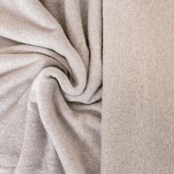 Ткань Recycled Brushed Jercey, 53% переработанный полиэстер, 28% хлопок, 15% полиэс. 135 см, 220г/м². Арт 2164.1