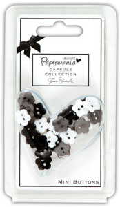 Набор мини-пуговиц "Цветы" Bexley Black. Арт PMA354223               