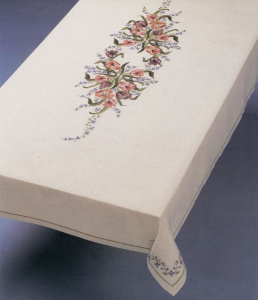 Набор для вышивания скатерти "Тюльпаны". Арт 32341