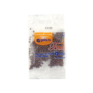 Бисер Preciosa №10, 5 г., цвет №93195 бордово-коричневый блестящий непрозрачный. Арт G 93195