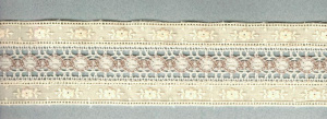 Шитьё с мерсеризованным кружевом, 50 мм, цвет сливочный. Арт T123/02