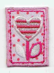 Термоаппликация HKM "Пиратская метка с сердечком". Арт 33659/1SB