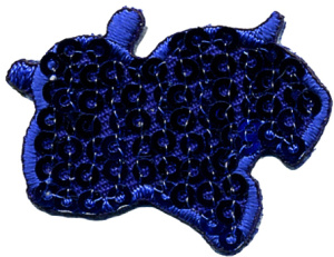 Термоаппликация HKM "Бегемотик в пайетках". Арт 32914/1SB