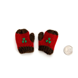 Варежки № 2/ 3 вязаные для игрушек. Арт 26689