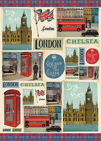 Фетр с принтом. Арт FLSG/ST16               