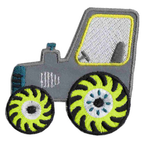 Термоаппликация HKM "Trecker mit gelben Fenster Refle". Арт 33486/1SB