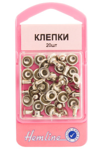 Набор клепок 7 мм, цвет никель. Арт 467.N                   