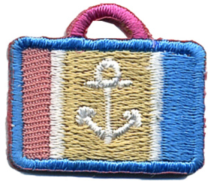 Термоаппликации HKM "Чемоданчик с якорем". Арт 32868SET