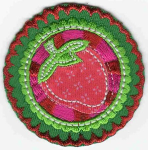 Термоаппликация HKM "Erdbeerbutton". Арт 33211/1SB