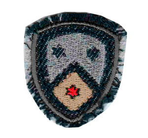 Термоаппликация HKM "Эмблема с бахромой". Арт 34273/1SB