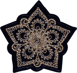 Термоаппликация "Орнамент бронзовый блеск". Арт 43048