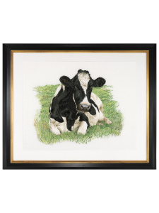 Набор для вышивания "Корова", канва лён 32 ct. Арт 451            