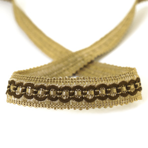 Тесьма PEGA тип интерьерная, цвет бежевый, 17 мм. Арт 844157017DA003          