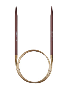 Спицы металлические круговые с удлиненным кончиком addiMystic Lace, №8, 60 см. Арт 706-2/8-60