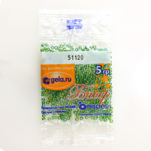 Бисер №10, 5 г., цвет 51120. Арт G 51120