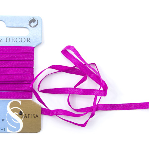 Лента для вышивания SAFISA на блистере, 4 мм, 5 м, цвет 82, темно-лиловый. Арт P111-4мм-82             