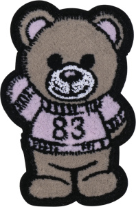 Термоаппликация "Мишка пушистый в розовом свитере". Арт 43185