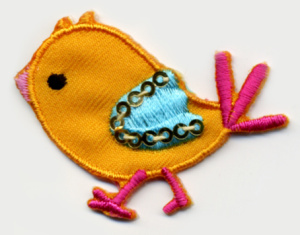 Термоаппликация HKM "Птичка". Арт 32326/1SB