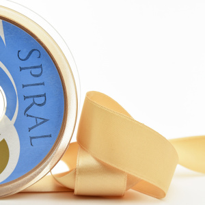 Лента атласная двусторонняя SAFISA, 3 мм, 100 м, цвет 63, бежевый. Арт 110-3мм-63              