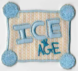 Термоаппликация HKM "Ice Age mit Plschbommeln". Арт 33221/1SB