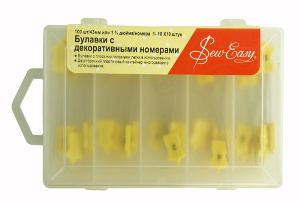 Набор пронумерованных булавок № 1-10. Арт ER680.A