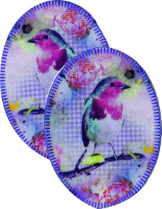 Термоаппликации HKM "Овал с птицей ". Арт 33743/SET