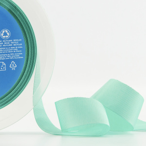 Лента репсовая SAFISA, 25 мм, 25 м, цвет 53 ментоловый. Арт 350-25мм-53