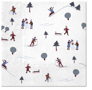 Салфетки трехслойные для декупажа, коллекция "Lunch"  PAW Decor Collection "Зимняя забава". Арт SDL018600