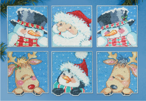 Набор для вышивания елочных украшений "Новогодние друзья". Арт 1657