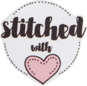 Термоаппликация "Вышито с любовью". Арт 38644