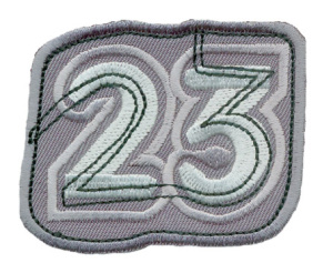 Термоаппликация HKM "23". Арт 26492/1SB