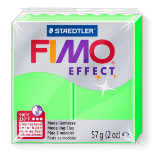 Полимерная глина FIMO "Neon Effect", уп. 57 г, цвет зеленый. Арт 8010-501