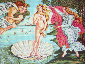 Канва жесткая с рисунком "Рождение Венеры". Арт 17.192                  