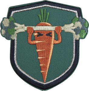 Термоаппликация "Крепкая морковь". Арт 38913