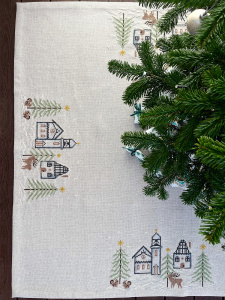 Набор для вышивания скатерти "Белоснежная зима". Арт 2028-4