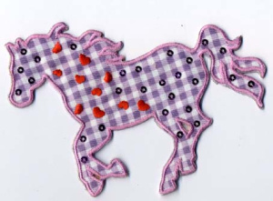 Термоаппликация HKM "Бегущая лошадка". Арт 32584/1SB