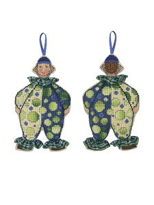 Набор для вышивания:"Mister Clown in blue and tartan" (Мистер Клоун в голубом и тартановом). Арт 2646