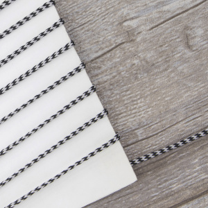 Шнуры PEGA плетеный, цвет черно-белый, 3,0 мм. Арт 842962916DA006